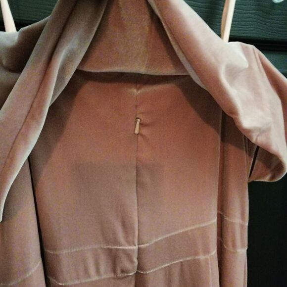 BHLDN Sz. 14 New Edison Velvet Bridesmaid Dress in Blush Mother of the Bride - Picture 10 of 15